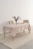 Silvio Pudra Güpür Çiçekli Masa Örtüsü 160x220 cm thumbnail 2
