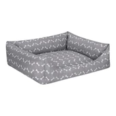 Pet Comfort Uniform Bone Gri-Beyaz Köpek Yatağı L 70x60cm thumbnail 2