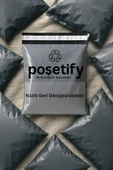 POŞETİFY Cepli Kargo Poşeti 45x55x5 cm | 1000 Adet | E-Ticaret Poşeti | Gri | Yapışkan Bantlı Kargo Zarfı thumbnail 3