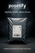 POŞETİFY Cepsiz Kargo Poşeti 22x30x5 cm | 50 Adet | E-Ticaret Poşeti | Gri | Yapışkan Bantlı Kargo Zarfı thumbnail 2