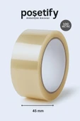 POŞETİFY 45mm x 100 Metre Koli Bandı | Güçlü Yapışkanlı Şeffaf Paketleme Bandı | Tekli thumbnail 1
