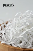 POŞETİFY Premium Kırpık Kâğıt Dolgu – 250 gr | Beyaz | Estetik Ambalaj | Koruyucu Paketleme Kâğıdı thumbnail 3