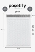 POŞETİFY Balonlu Şeffaf Kargo Poşeti 15x20 5 Cm | 80 gr Bantlı Patpatlı Kargo Poşeti | 10’lu E-ticaret Poşeti thumbnail 1