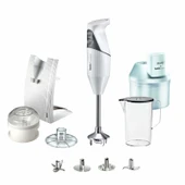 Bamix M200 SUPERBOX El Blender Seti Ömür Boyu Motor Garantili 200W (20cm Daldırma Derinliği) 4 Bıçaklı Beyaz thumbnail 1