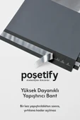 POŞETİFY Cepli Kargo Poşeti 30x37x5 cm | 5000 Adet | E-Ticaret Poşeti | Gri | Yapışkan Bantlı Kargo Zarfı thumbnail 5