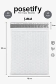POŞETİFY Balonlu Şeffaf Kargo Poşeti 15X20+5 cm | 80 gr Bantlı Patpatlı Kargo Poşeti | 50’li E-Ticaret Poşeti thumbnail 1