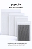 POŞETİFY Balonlu Şeffaf Kargo Poşeti 25X30+5 cm | 80 gr Bantlı Patpatlı Kargo Poşeti | 5’li E-Ticaret Poşeti thumbnail 5