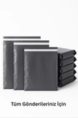 POŞETİFY Cepsiz Kargo Poşeti 50X60+5 cm | 25 Adet | E-Ticaret Poşeti | Gri | Yapışkan Bantlı Kargo Zarfı thumbnail 6