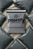 POŞETİFY Cepli Kargo Poşeti 17X23x4 cm | 2000 Adet | E-Ticaret Poşeti | Gri | Yapışkan Bantlı Kargo Zarfı thumbnail 3