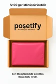 POŞETİFY Pembe Cepsiz Kargo Poşeti 35X50x5 cm | 25 Adet | E-Ticaret Poşeti | Yapışkan Bantlı Kargo Zarfı thumbnail 5