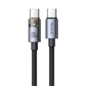 Mcdodo CA-5580 Typec Typec 100W Şarj ve Data Kablo 1.2Mt Siyah thumbnail 2
