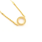 Yarım Altın Çerçeve Bileklik Çelik Altın Kaplama Burgu Model BLK-1073 thumbnail 1