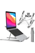 Ayarlı Laptop Macbook Uyumlu Notebook Yükseltici Tutucu Stand Alüminyum thumbnail 1