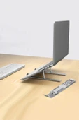 Ayarlı Laptop Macbook Uyumlu Notebook Yükseltici Tutucu Stand Alüminyum thumbnail 3