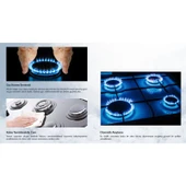 Luno LCO533B01 Ankastre Cam Ocak 60 cm - Siyah thumbnail 2