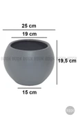 BİÇİÇEK Plastik Küre Saksı 25 CM Çap thumbnail 2
