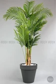 BİÇİÇEK YAPAY AREKA AĞACI  BÜYÜK BOY PALMİYE AĞACI 4 BAMBU GÖVDELİ 220CM ANTRASİT RENK YALI SAKSIDA thumbnail 1
