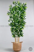 BİÇİÇEK Yapay Bambu Ağacı 6 dallı 150 cm yoğun yapraklı thumbnail 5