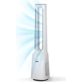 UFO Kule Tipi Kanatsız Vantilatör ve HEPA H13 Filtreli Hava Temizleyici, 36W, 10 Hız Kademesi, Enerji Tasarruflu Tasarım thumbnail 1