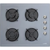 Luno LCO5335S01 Ankastre Cam Ocak 60 cm - Gri thumbnail 1