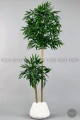 BİÇİÇEK Yapay Bambu Ağacı 140cm Büyük Saksı Yoğun Yapraklı thumbnail 1