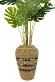BİÇİÇEK Luxury Monstera Bitkisi 180cm Hasır saksıda bohem3 thumbnail 7