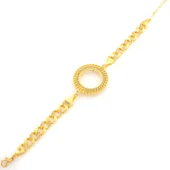 Yarım Altın Çerçeve Bileklik Çelik Altın Kaplama BLK-1108 thumbnail 4