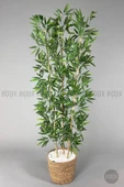 BİÇİÇEK Yapay Bambu ağacı 140cm Hasır Saksıda thumbnail 3