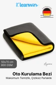 Kleanwin Aquamax Mikrofiber Oto Kurulama Havlusu 50x70 cm, 800 GSM | Emici Araç Yıkama ve Cam Temizlik Bezi thumbnail 1