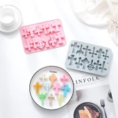 Silikon Hac Şekilleri Çikolata Ve Jelibon Kalıbı 12 Li thumbnail 5