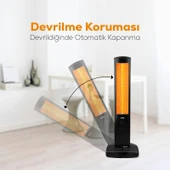 UFO Micatronic Serisi Kule Tipi 2400 W Infrared Isıtıcı – Metal Gövdeli, Kapalı ve Açık Alan Kullanımına Uygun, 111,3×37,6×40,3 cm thumbnail 3