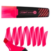 Liqeo Liquid Flat Fosforlu Kalem (H-3128) 12 Adet Pembe thumbnail 5