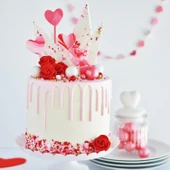 Silikon Kalp Şeklinde Kek Pasta Süsleme Çubuğu Kalıbı 8 Li thumbnail 5