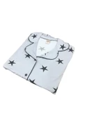 Pijamood Kadın Milan Kumaş Önü Düğmeli Mevsimlik Uzun Kol Pijama Takımı thumbnail 2