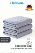 Kleanwin GridPro 3’lü Mikrofiber Mutfak Bezi 40x40 cm – Çok Amaçlı İz Bırakmayan Temizlik Bezi thumbnail 1