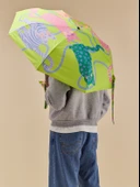 Original Duckhead Duck Kompakt Şemsiye Arty Cats Lime thumbnail 4