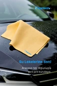 Kleanwin 2’li Premium Shammy Güderi Kurulama Bezi Seti 50x70 cm | Ultra Emici Araba Kurulama + Cam Bezi thumbnail 4