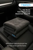 Kleanwin Angora Mikrofiber Bez 50x70 cm 350 GSM | Oto Kurulama Havlusu,Araç Yıkama,Cam ve Kurulama Bezi thumbnail 5