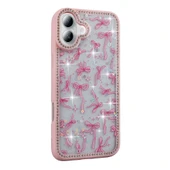 Apple iPhone 16 Plus Kılıf Taşlı ve Simli Tasarım Zore Azra Kapak thumbnail 2