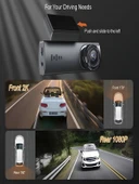 1080P WiFi Mini Araç Kamerası 170 Derece Geniş Açı Gece Görüş Döngüsel DVR Kayıt Dash Cam thumbnail 2
