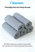 Kleanwin GridPro 3’lü Mikrofiber Mutfak Bezi 40x40 cm – Çok Amaçlı İz Bırakmayan Temizlik Bezi thumbnail 7