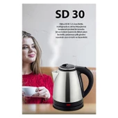 Dijitsu Kettle 1.2 Lt Gri Renk Çelik Malzeme Otomatik Kapanma ve Enerji Tasarruflu - 2