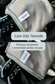 Kleanwin Lucid Mikrofiber Araba Cam Bezi 40x40 cm – Gri, İz Bırakmaz Cam Silme ve Kurulama Bezi thumbnail 4