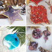 Epoksi Noel Dekorasyon Süsleri Silikon Kalıbı 12 Li (2 Parça) thumbnail 5