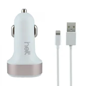 Helt HT-17 5W 2 Çıkışlı Lightning Kablo + Araç Şarj Aleti NT-14575 thumbnail 2