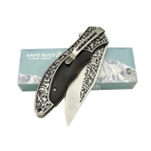 Haps Bugs Gravürlü Çakı Maun thumbnail 3