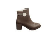 Ventes 9061512Z Yandan Fermuarlı 6 cm Kalın Topuk Günlük Kadın Bot - 5