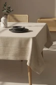 Nora Bej Zarf Köşe Masa Örtüsü 150x220 cm thumbnail 1
