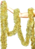 Kalın Simli Parti Süsü 2 Metre Altın thumbnail 1