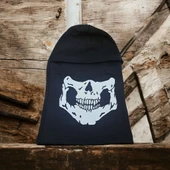 Termal Siyah Kar Maskesi Kurukafa Desenli - 4